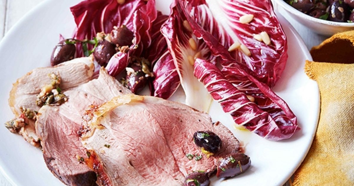 Leg of Lamb with Olive Sauce and Radicchio Salad - Ziggys