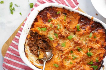 Moroccan Cottage Pie with Sweet Potato