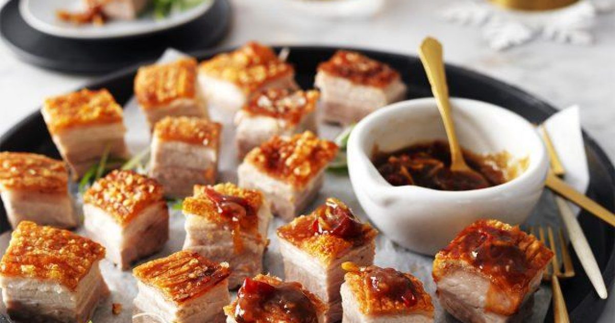 Crispy Pork Belly Bites with Sticky Tamarind and Chili Jam - Ziggys